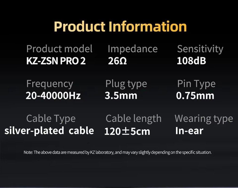 KZ ZSN PRO 2 color black mic 3.5mm